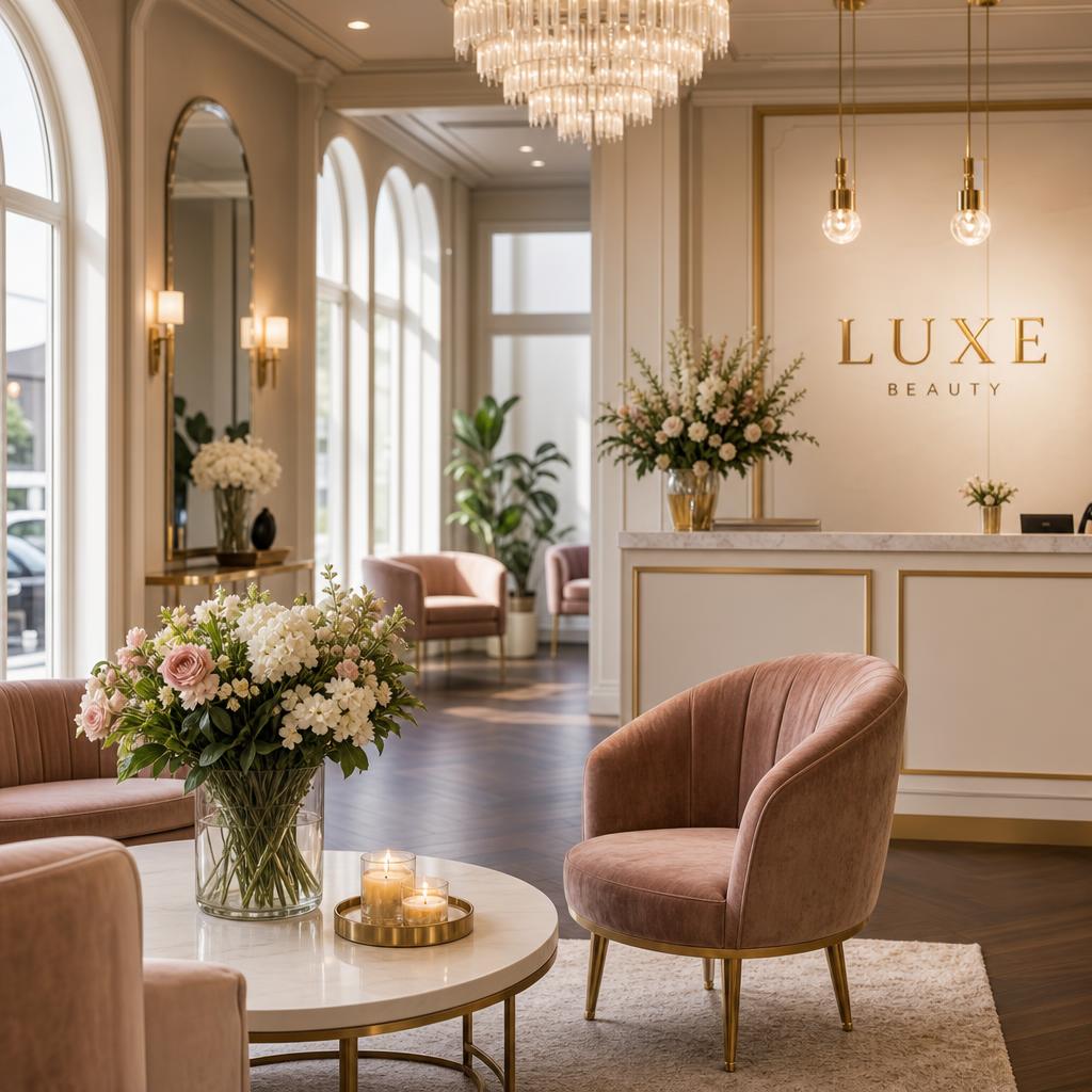 Luxury salon interior